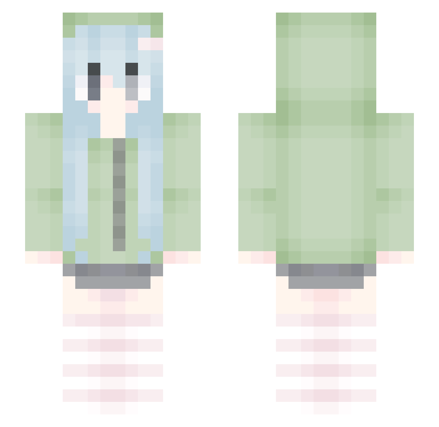 d0llieh0lic Minecraft skin, front and back view
