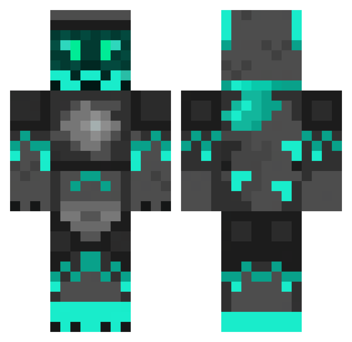 Emmanuel5097 Minecraft skin, front and back view