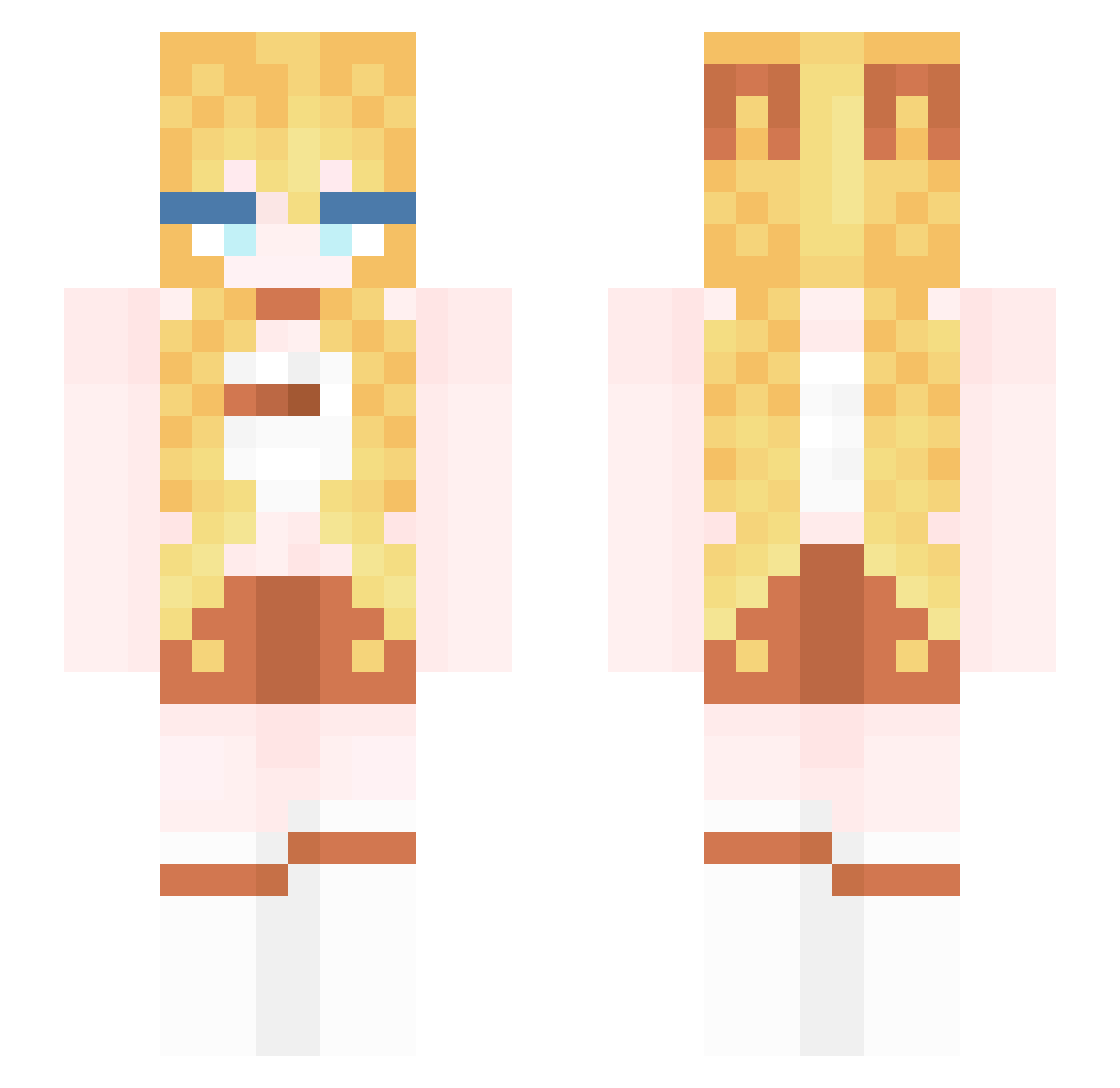 salimxale Minecraft skin, front and back view