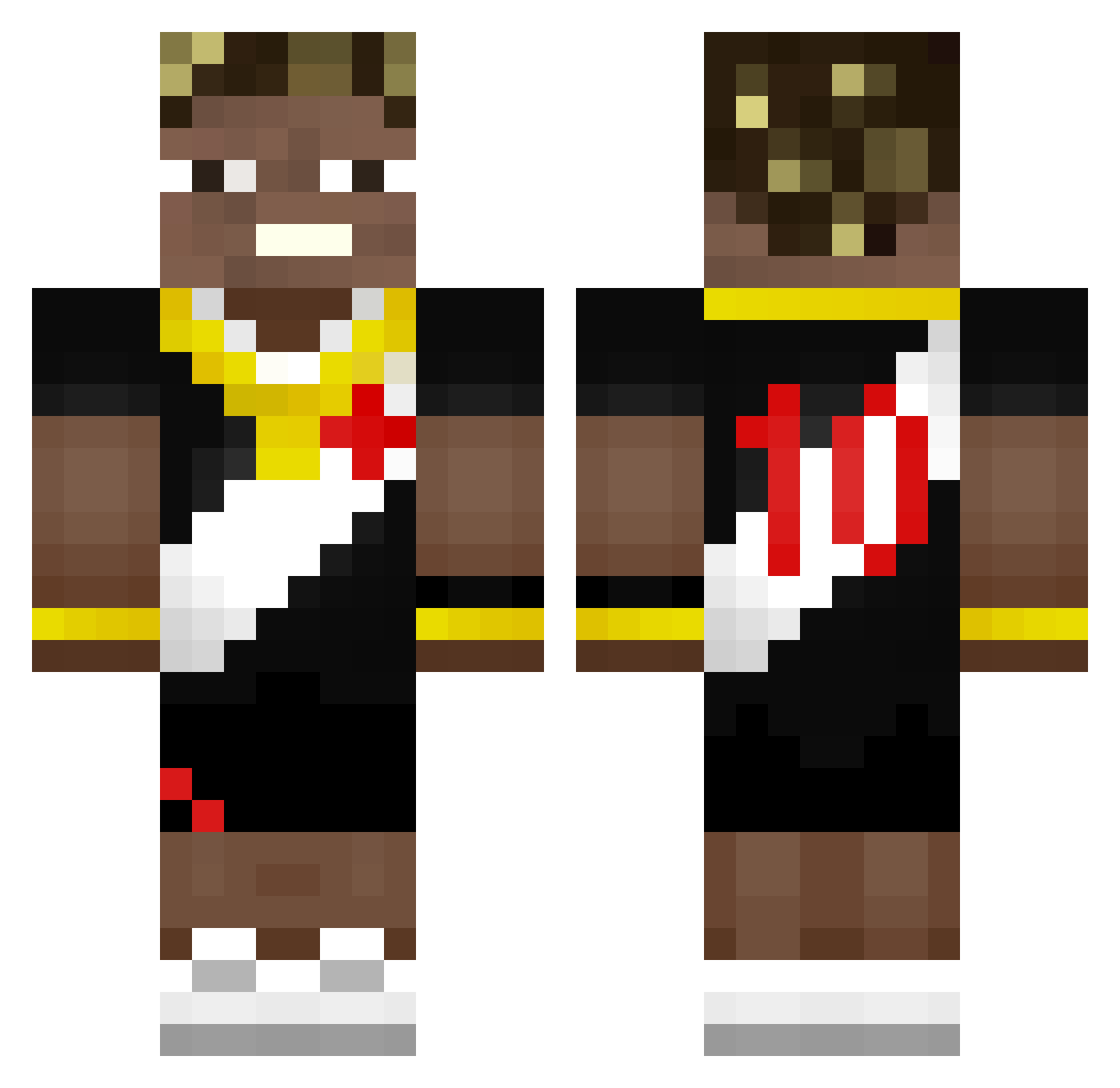 _duduzinx Minecraft skin, front and back view
