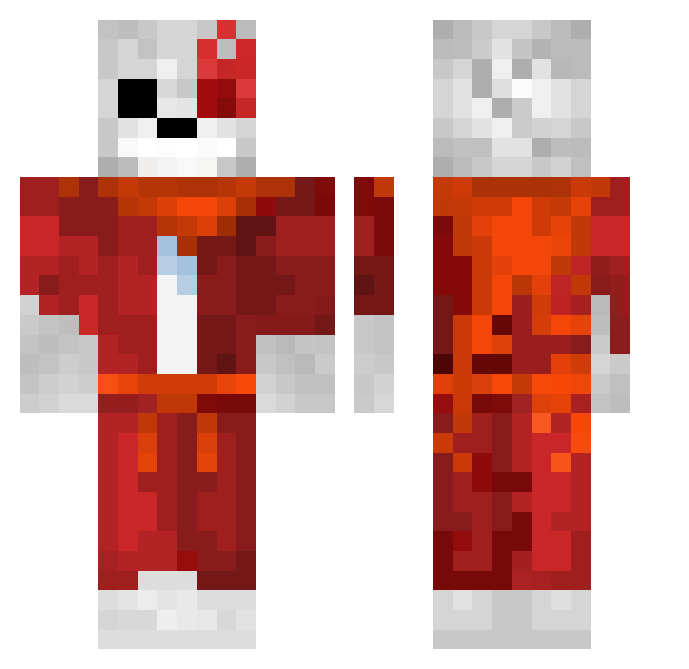 nu_PjEO015jk Minecraft skin, front and back view