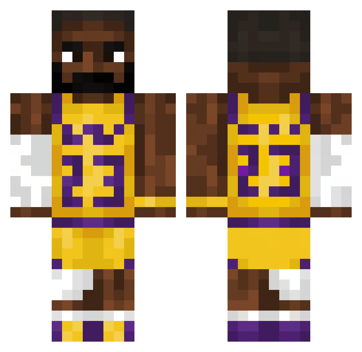 NJHenry23 Minecraft skin, front and back view