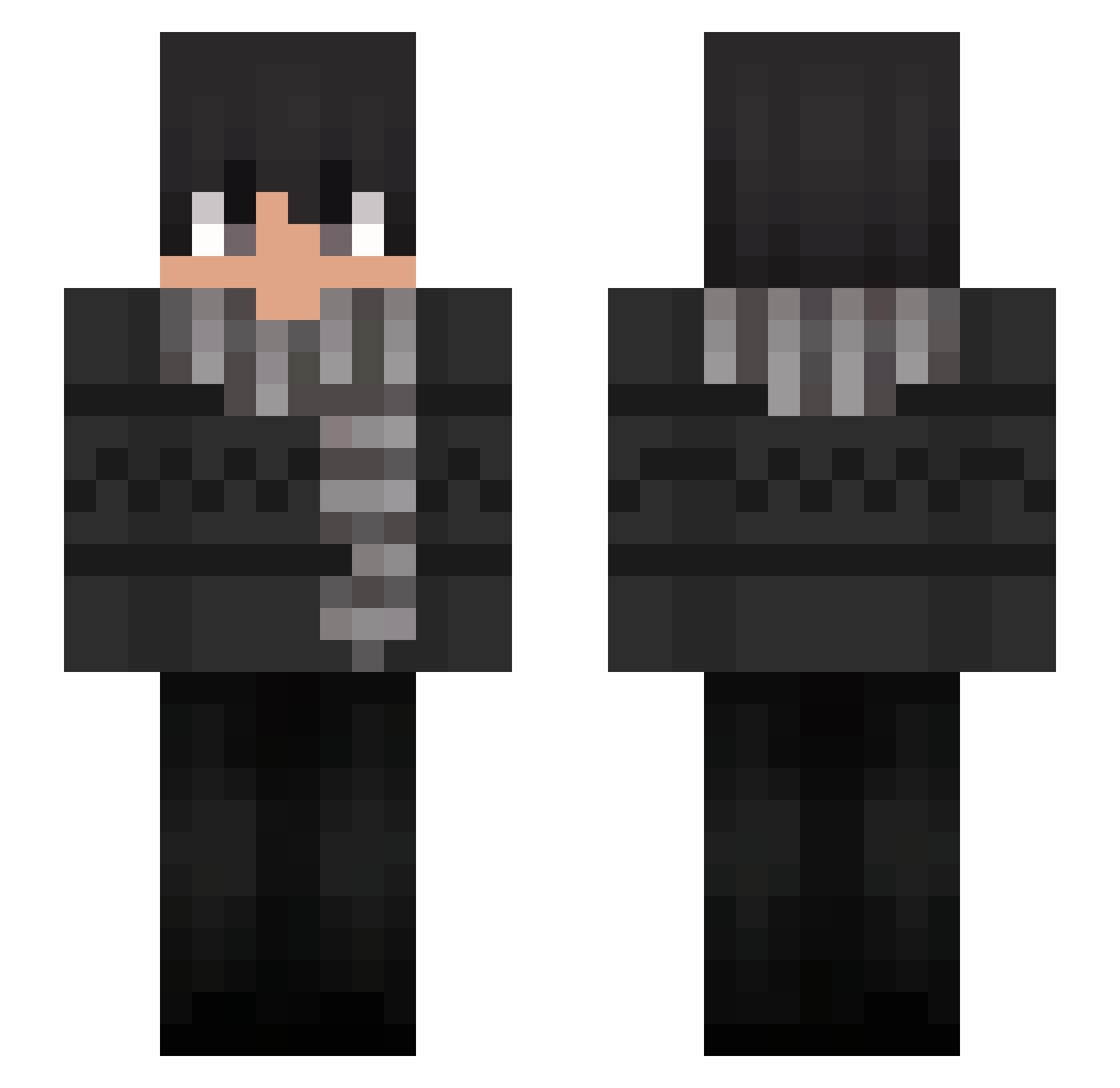 KarFixso Minecraft skin, front and back view