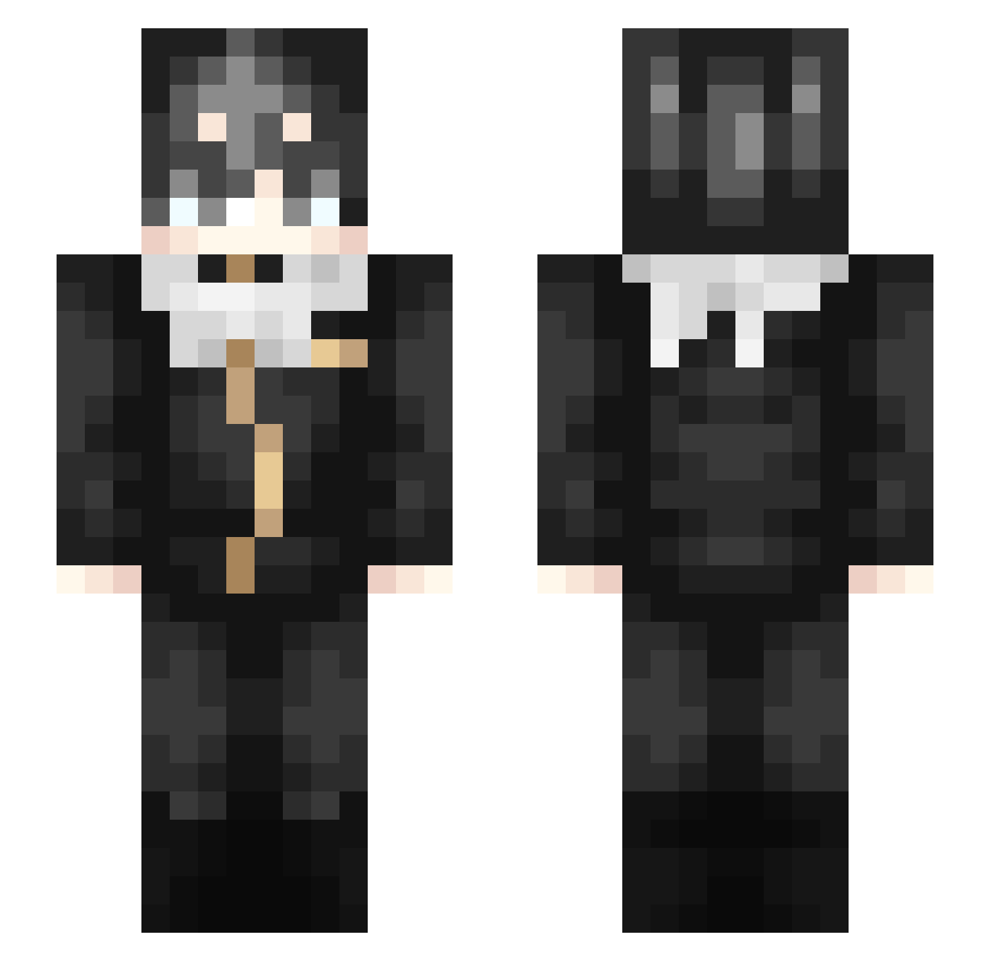 dreeming Minecraft skin, front and back view