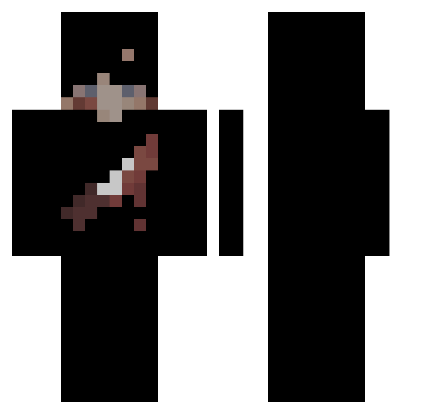 Wilsenasen8 Minecraft skin, front and back view