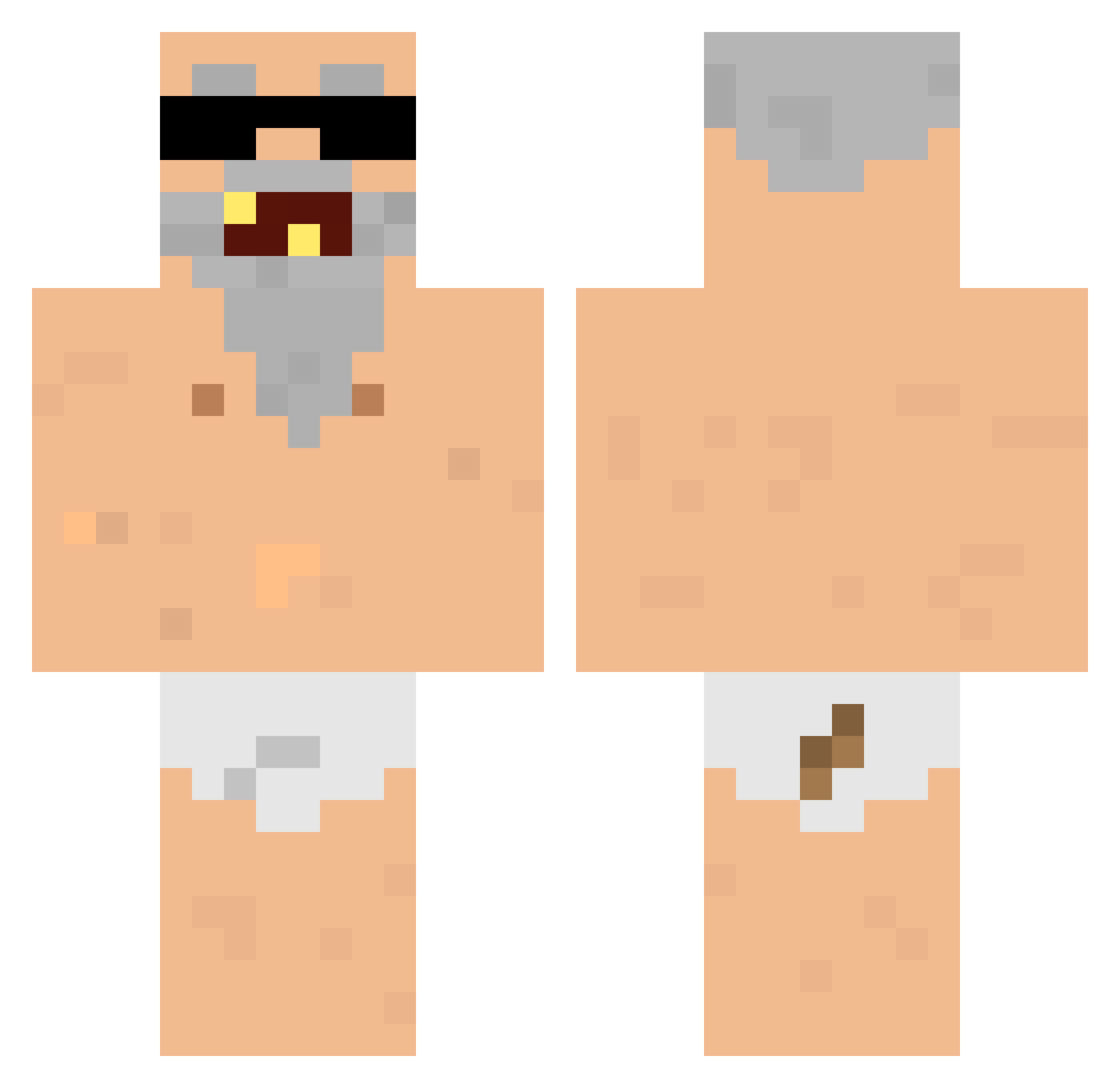 TEYF_TEYF Minecraft skin, front and back view