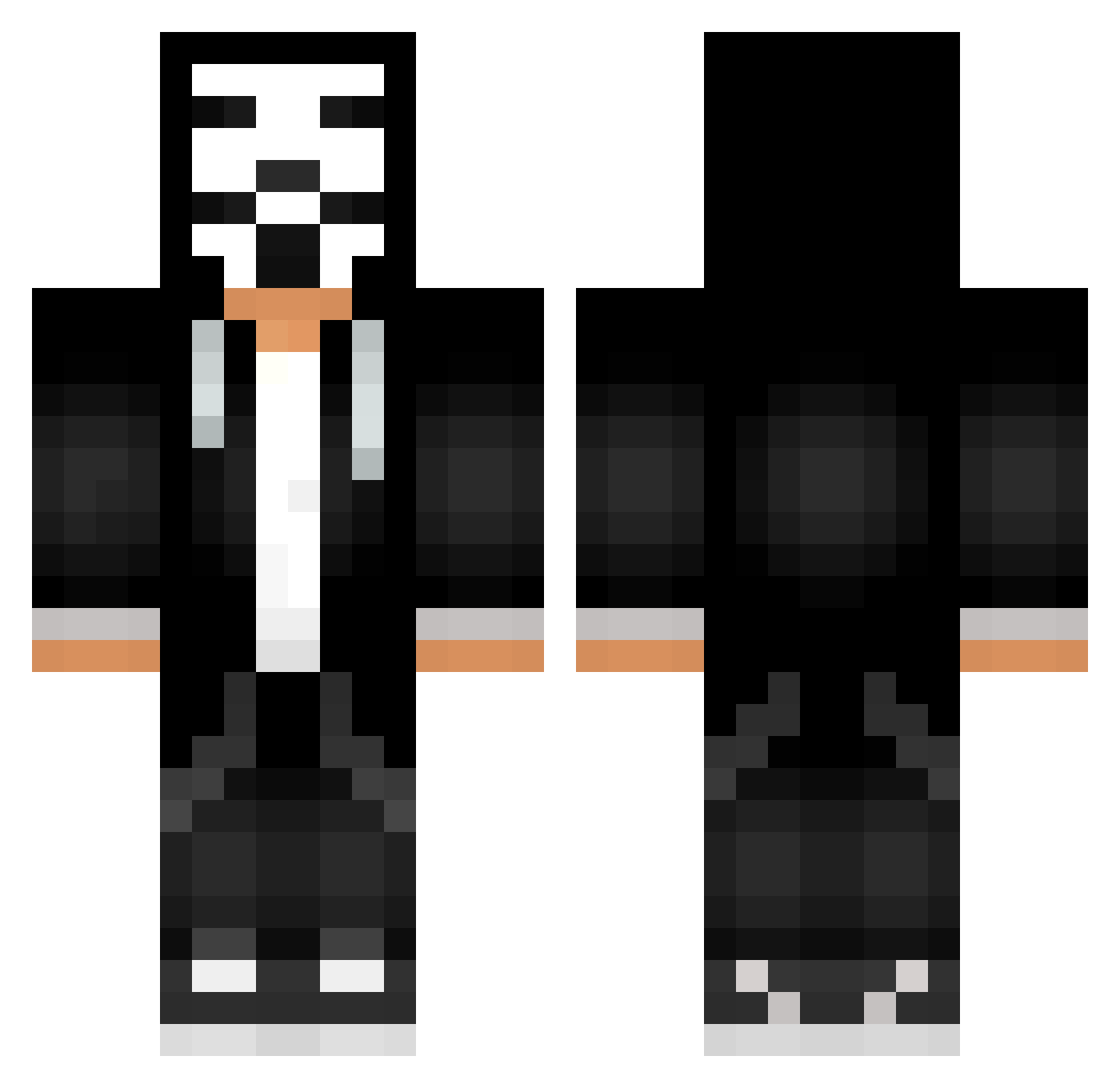 VETRI_yt Minecraft skin, front and back view