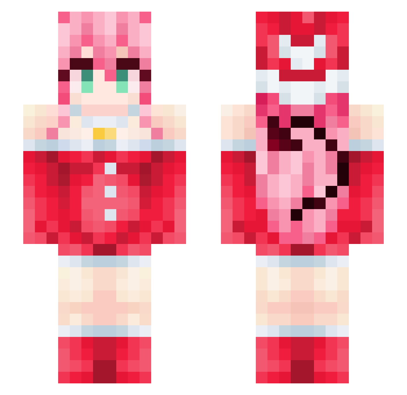 Ritto21 Minecraft skin, front and back view