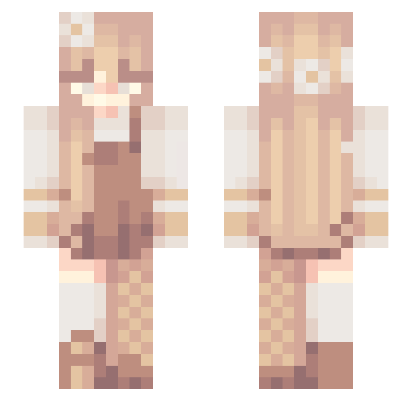 Feral_Ravioli Minecraft skin, front and back view