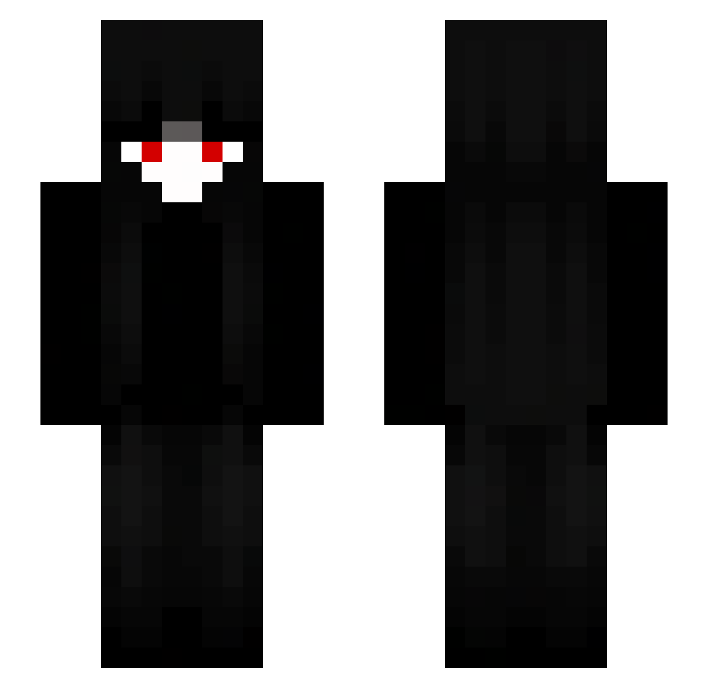Infinyt_Void Minecraft skin, front and back view