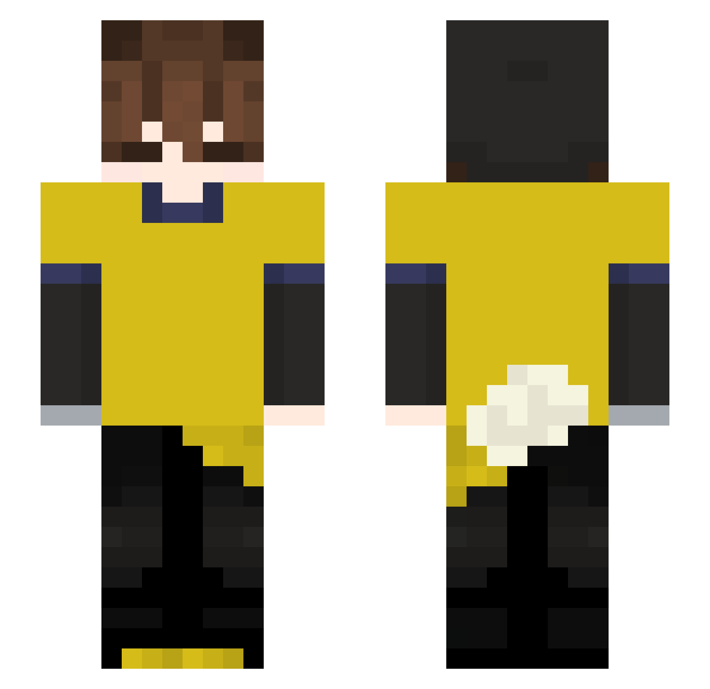 abelmitri Minecraft skin, front and back view