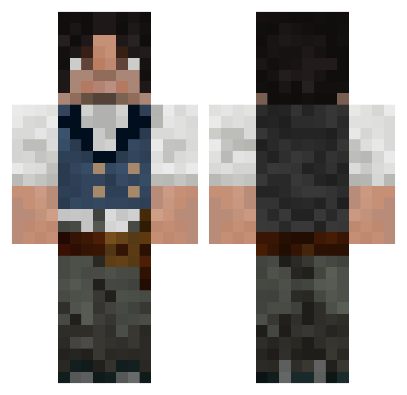 sol_ZIGO Minecraft skin, front and back view