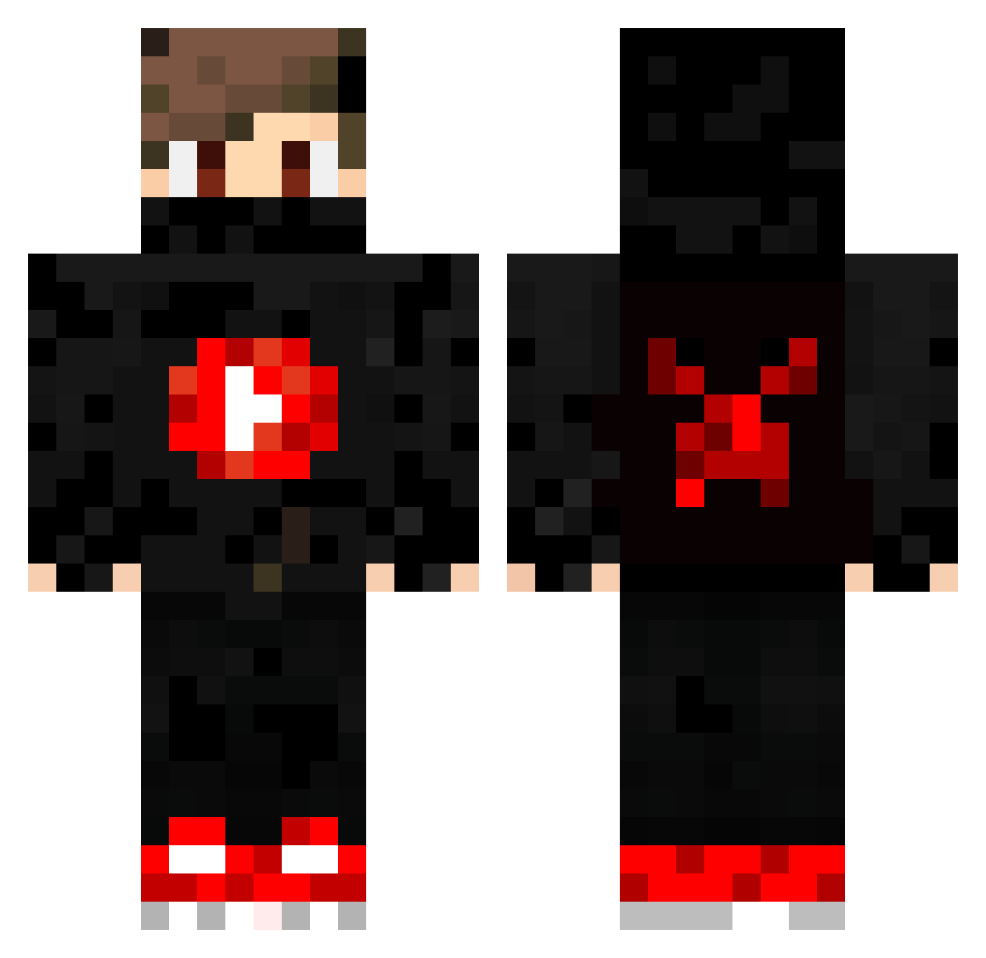 Steve201325 Minecraft skin, front and back view