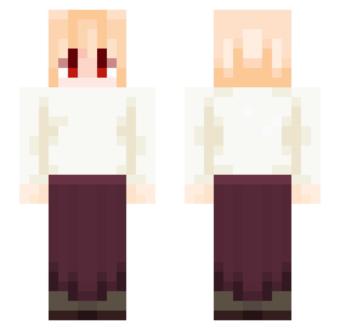 dixn_ Minecraft skin, front and back view