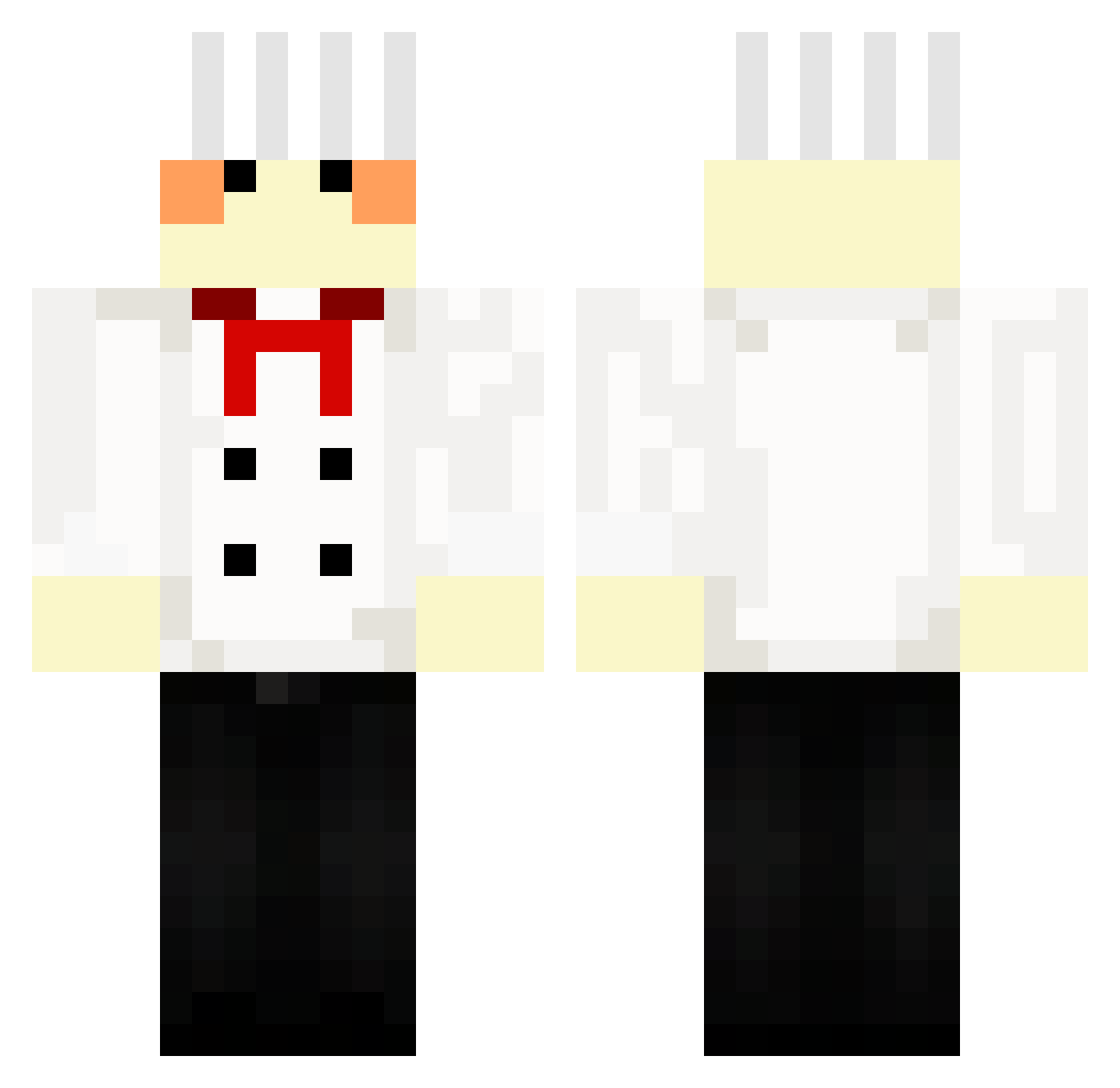 Tbeast_ Minecraft skin, front and back view