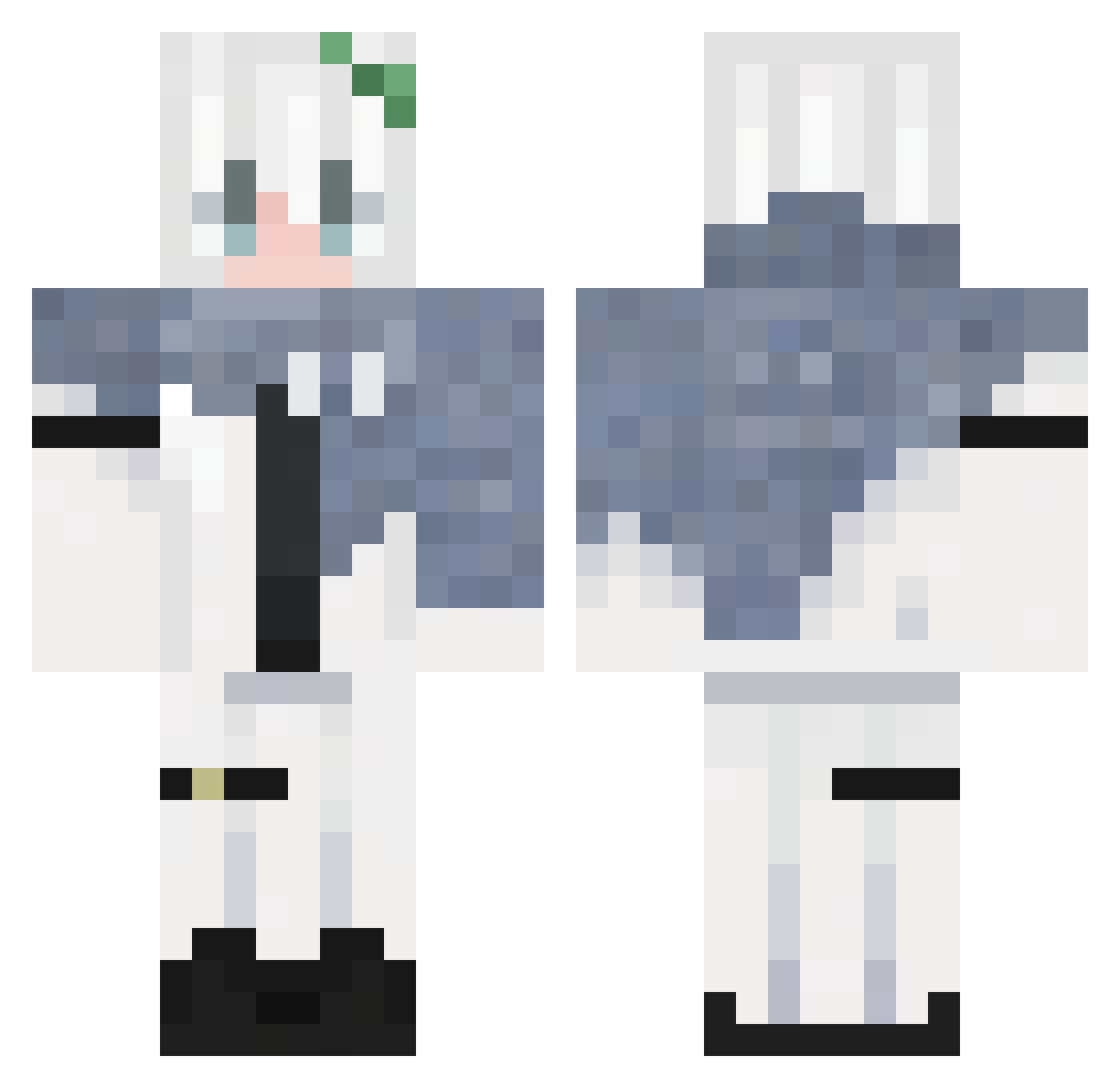 mOvc6i Minecraft skin, front and back view