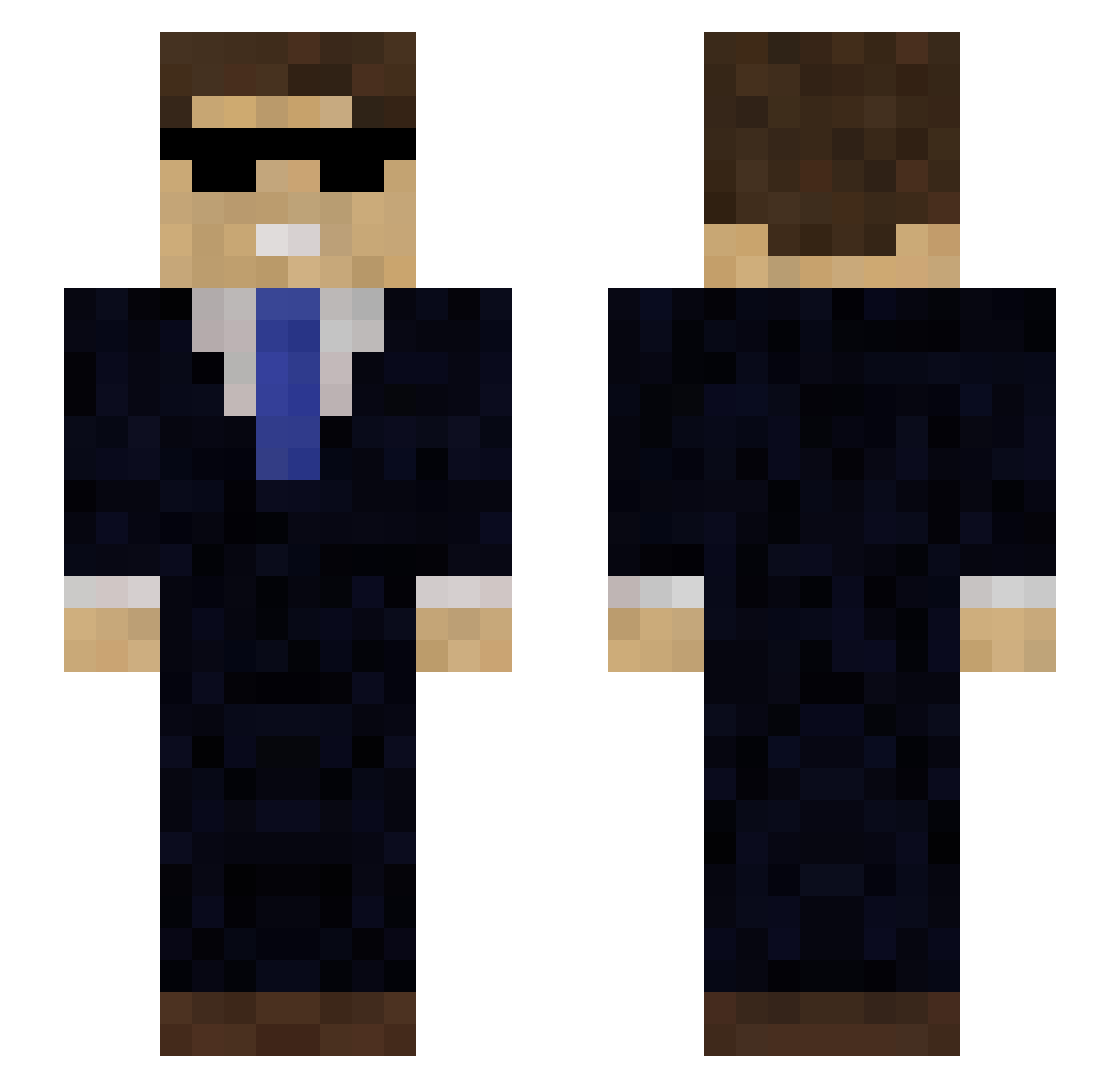 guinesstapp Minecraft skin, front and back view