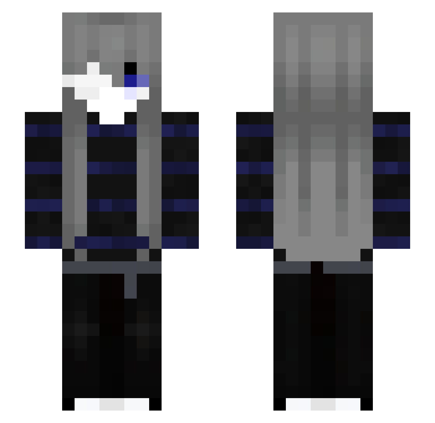 proc_bleed Minecraft skin, front and back view