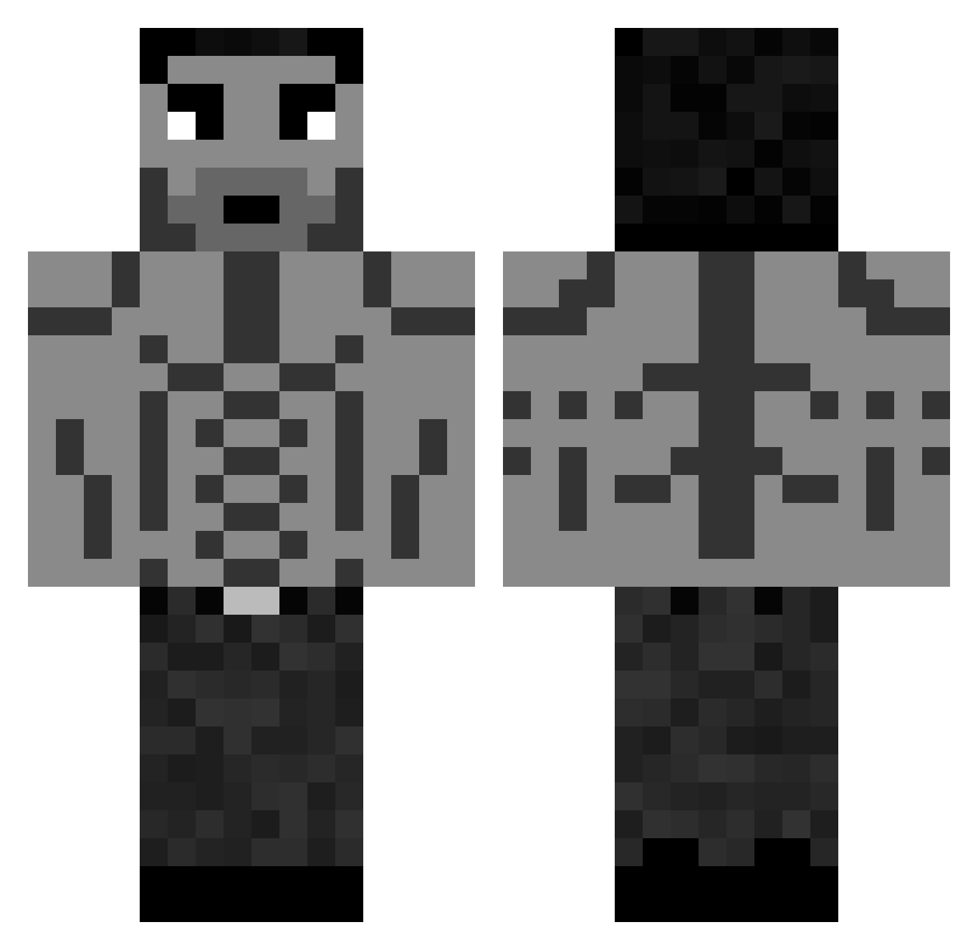 Sir_Man_of_Meet Minecraft skin, front and back view