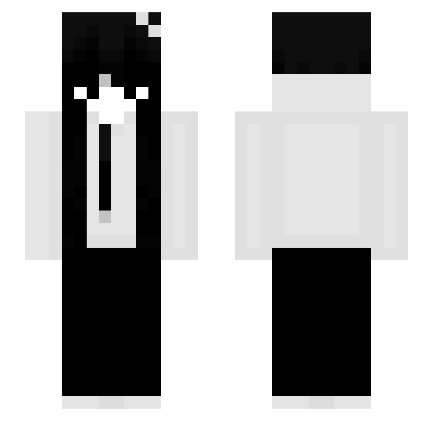 Milowo__ Minecraft skin, front and back view