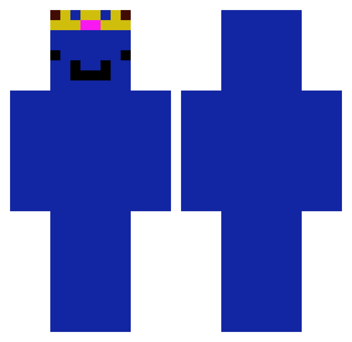 zombieT78 Minecraft skin, front and back view