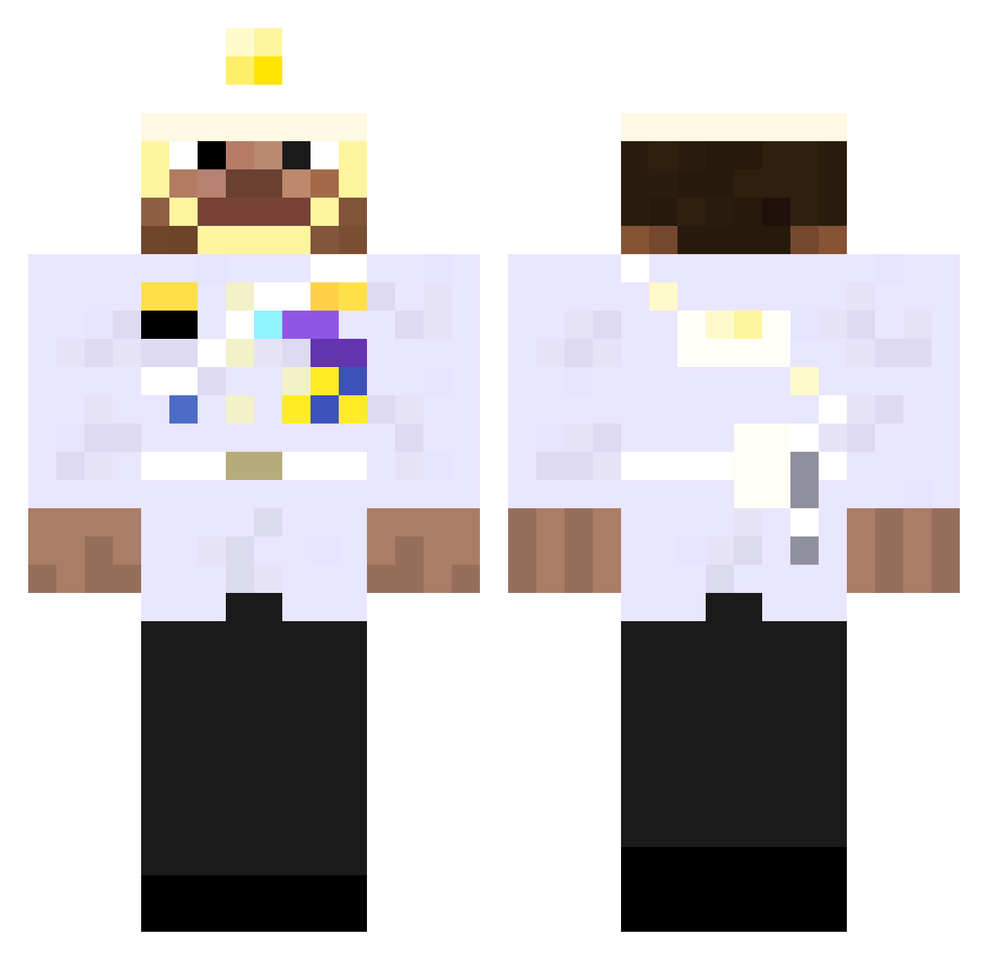 PATH1407 Minecraft skin, front and back view