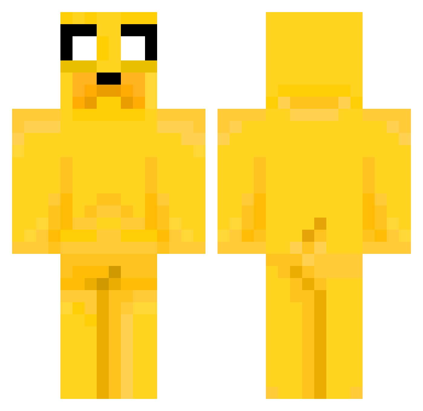 RIZZA074 Minecraft skin, front and back view