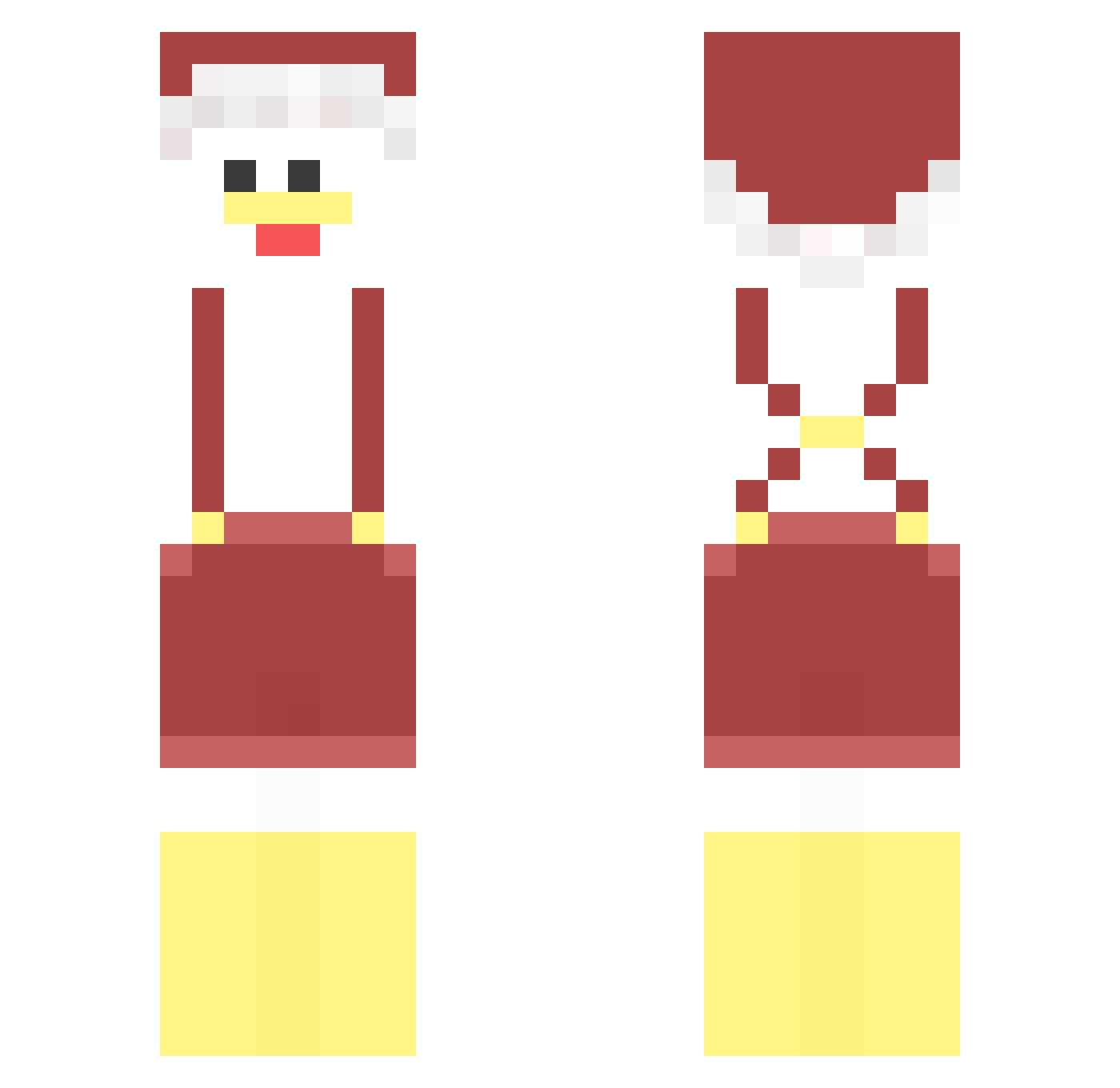 KIMEun_0124 Minecraft skin, front and back view