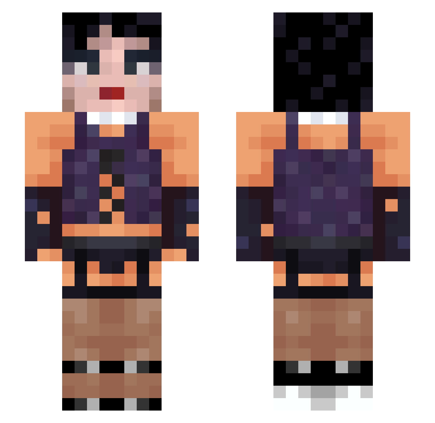 sam_siam Minecraft skin, front and back view