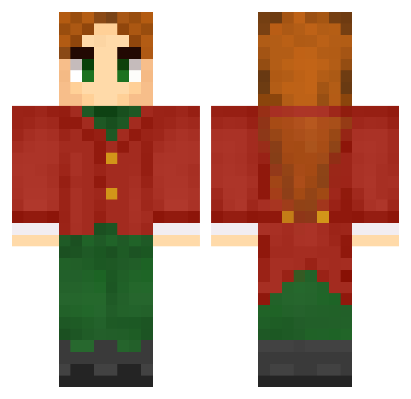 NANJIAOSHI Minecraft skin, front and back view