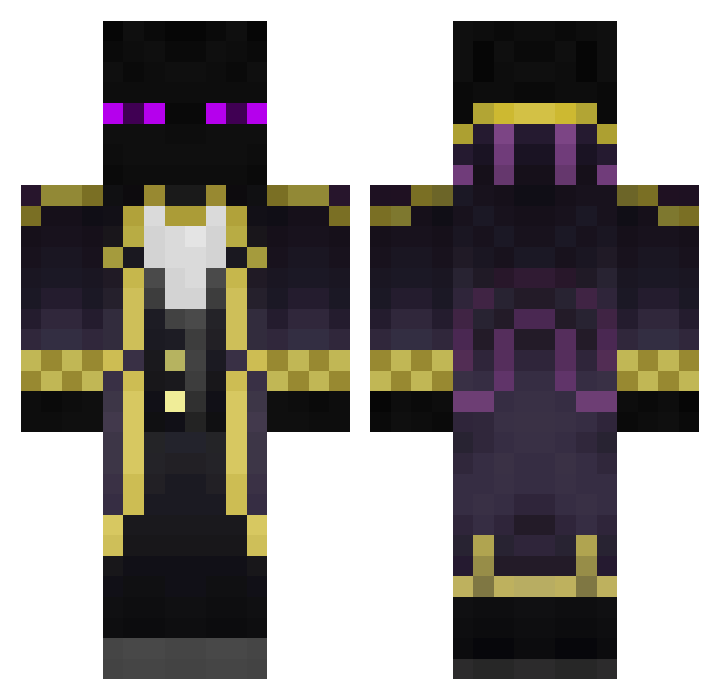 kor_skar Minecraft skin, front and back view