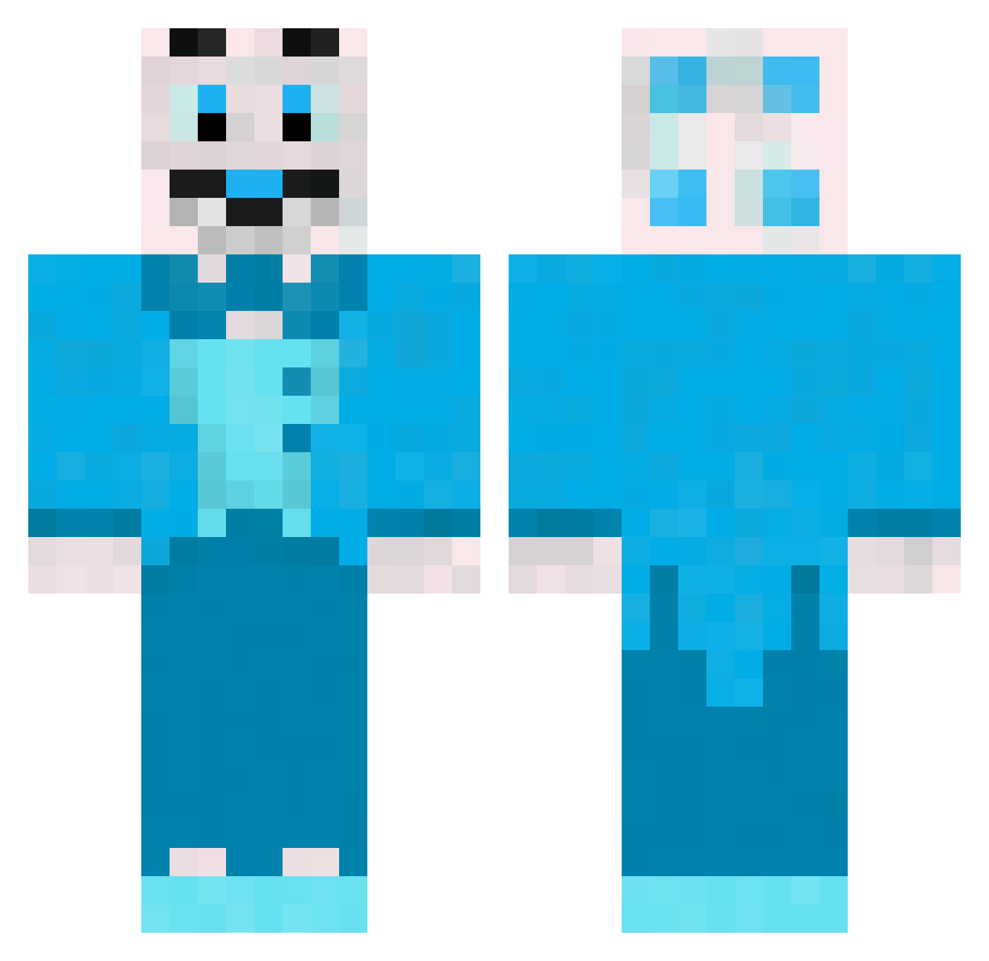 Bob_DeHuisbaas Minecraft skin, front and back view