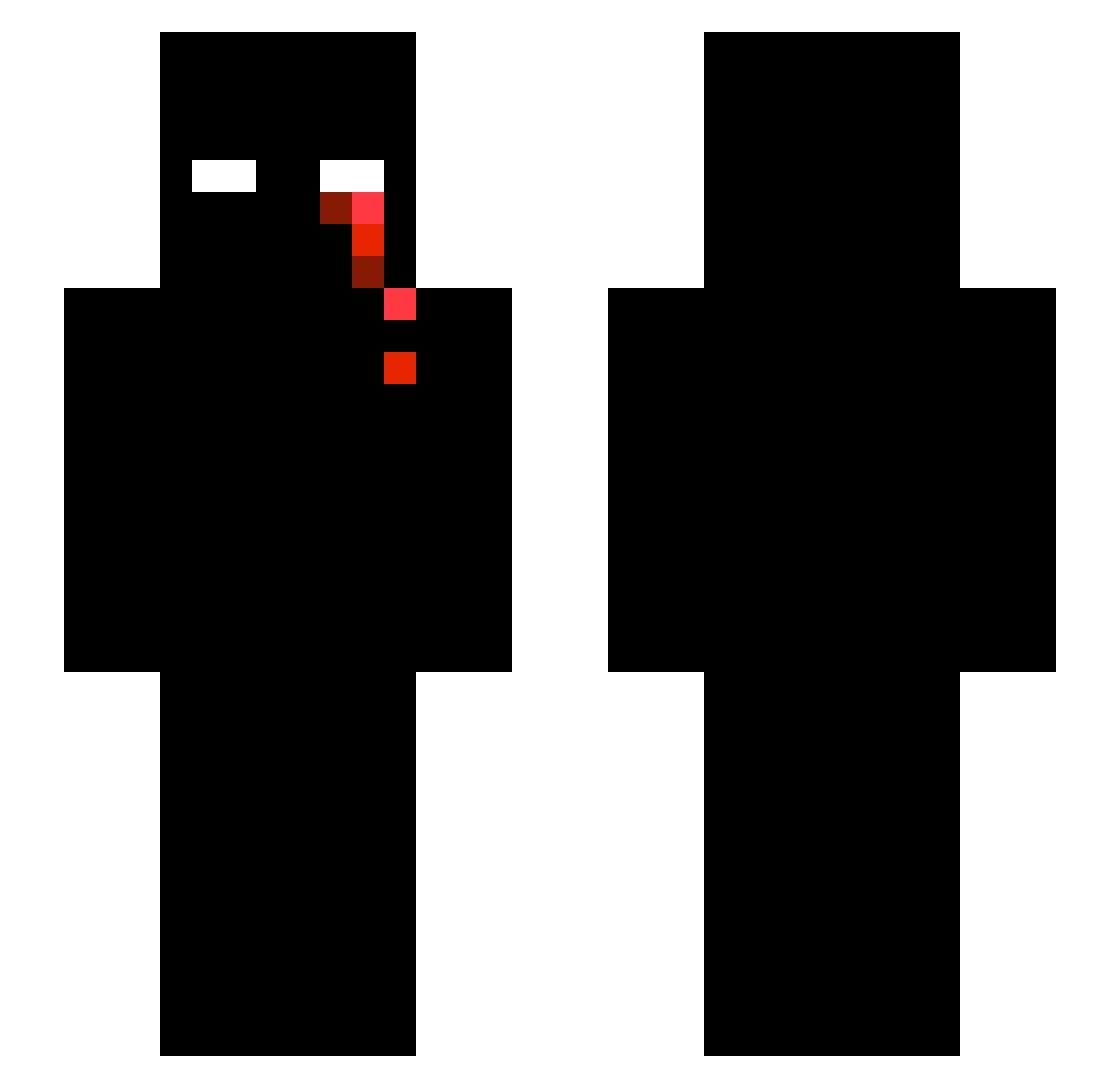 1slayerz Minecraft skin, front and back view