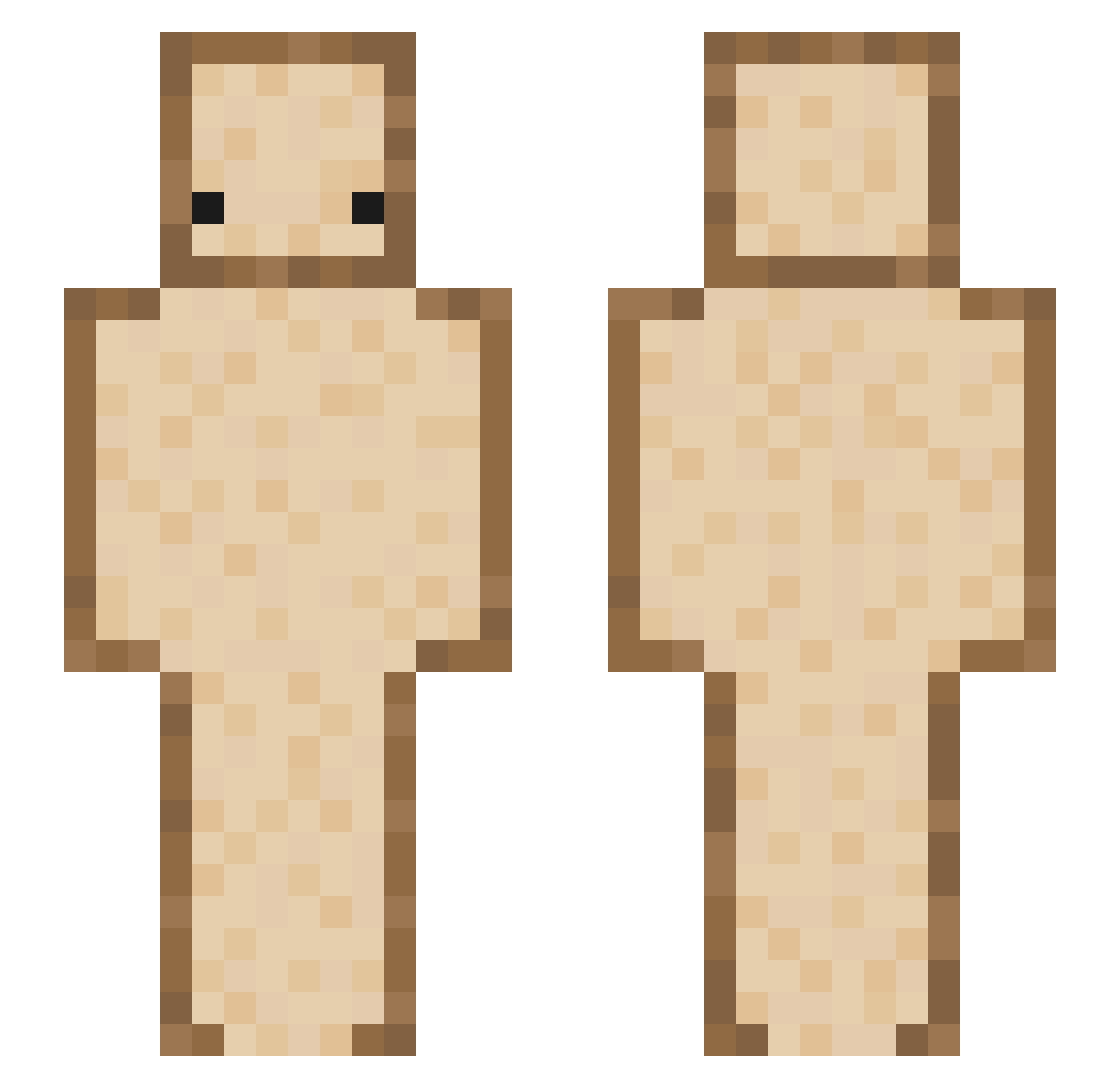 damianxd54 Minecraft skin, front and back view