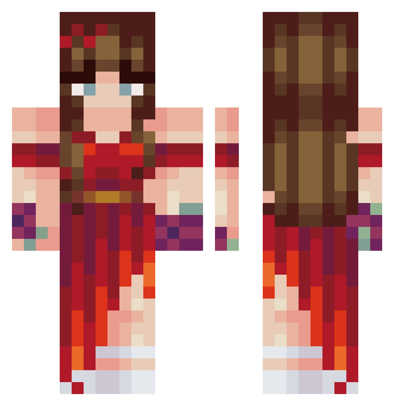 Sage_Gold451 Minecraft skin, front and back view