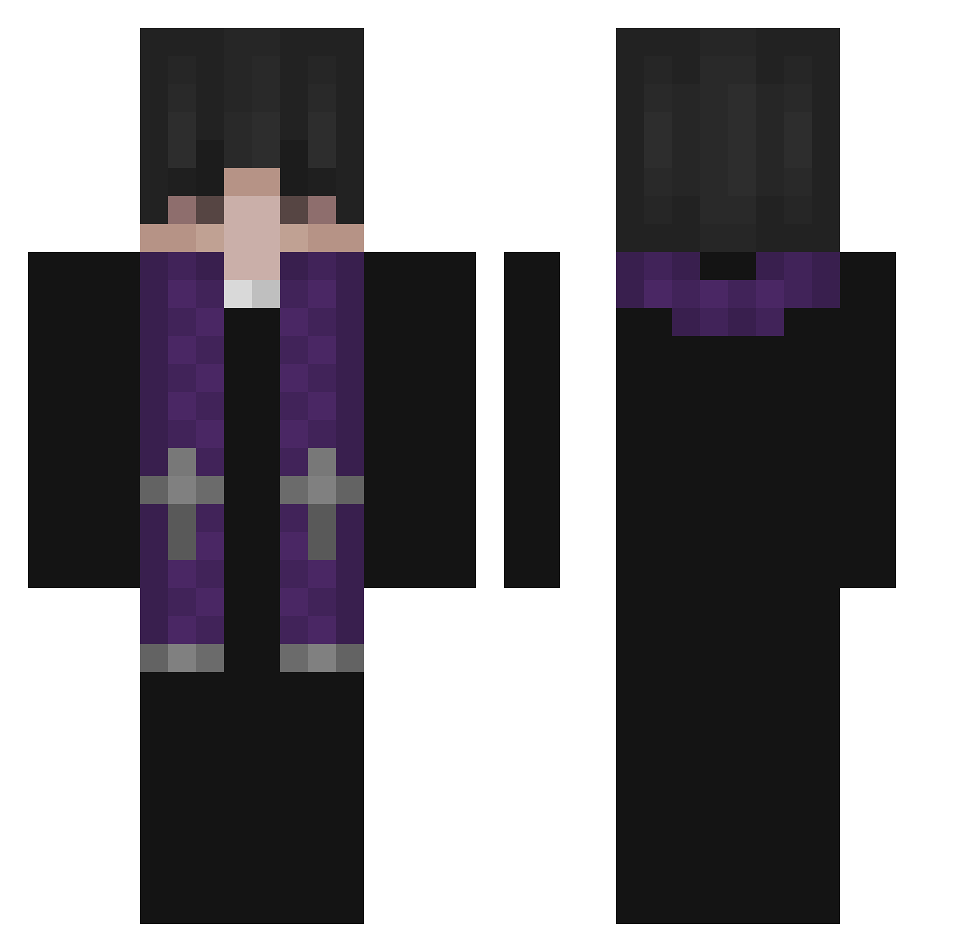 BagofBones6 Minecraft skin, front and back view