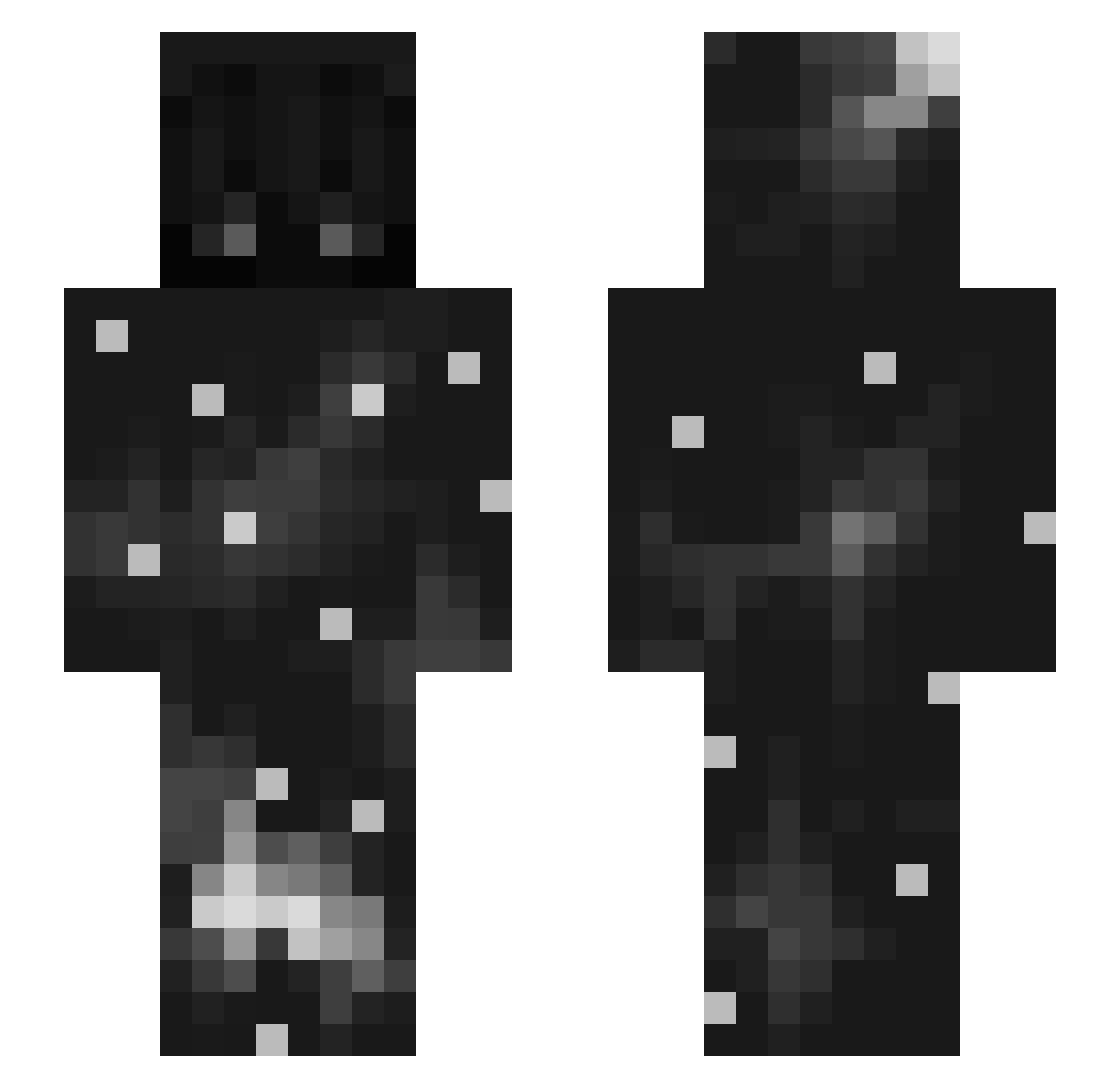 zelmer_bot Minecraft skin, front and back view