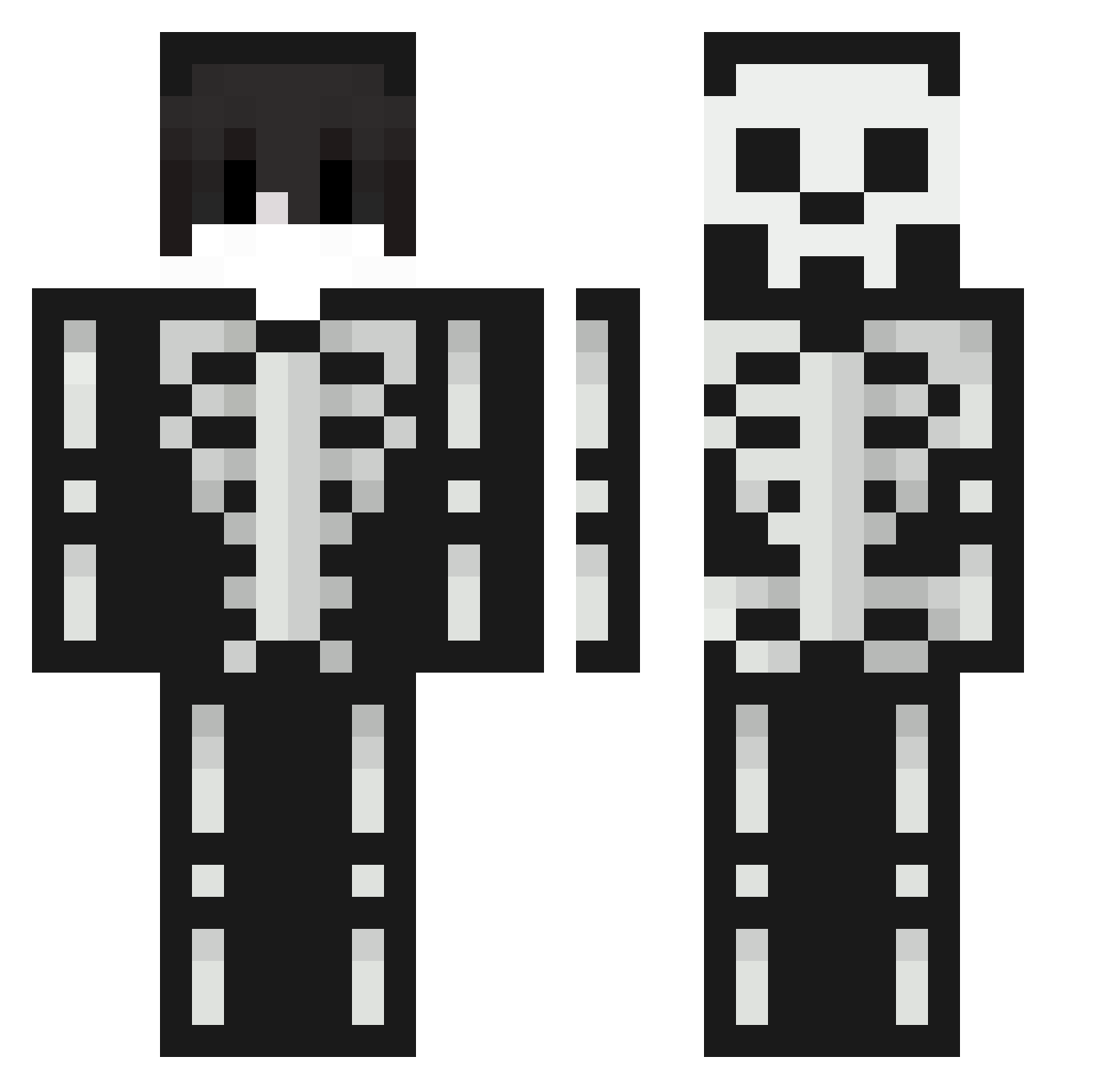 LULUIS_OFICIAL Minecraft skin, front and back view