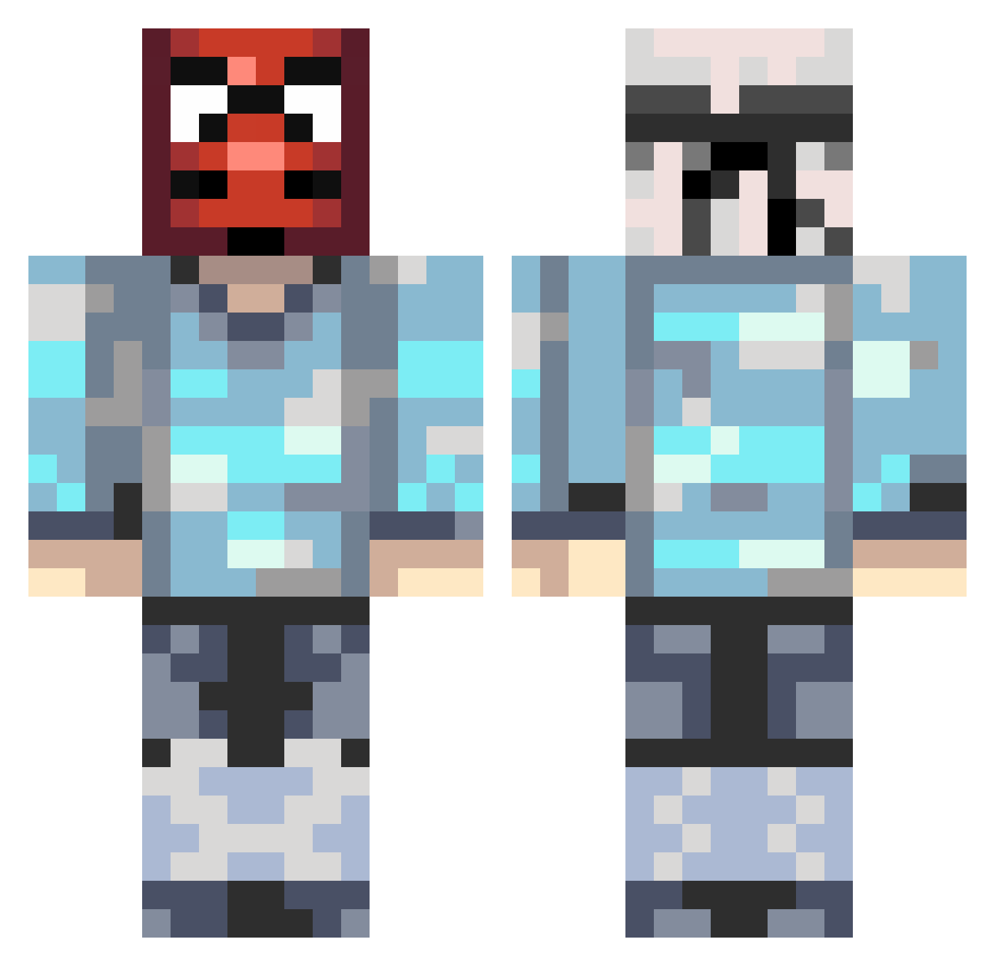 goonpenguin Minecraft skin, front and back view