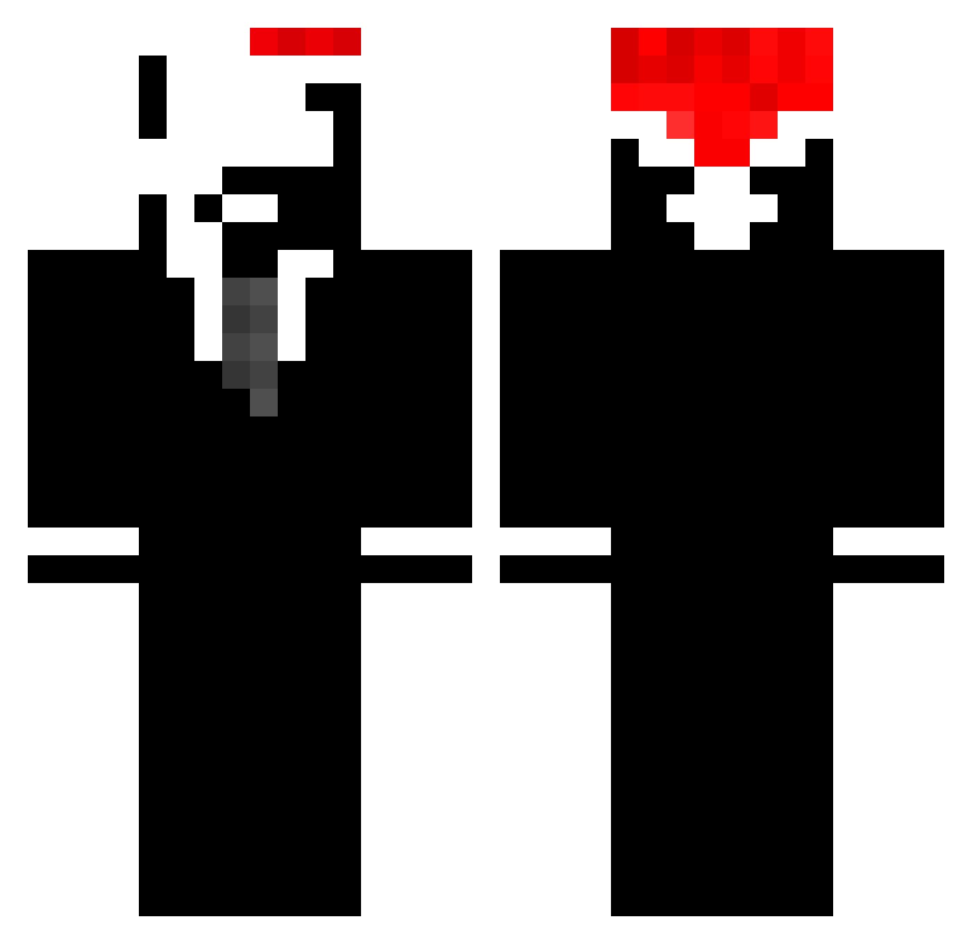 fnord26 Minecraft skin, front and back view