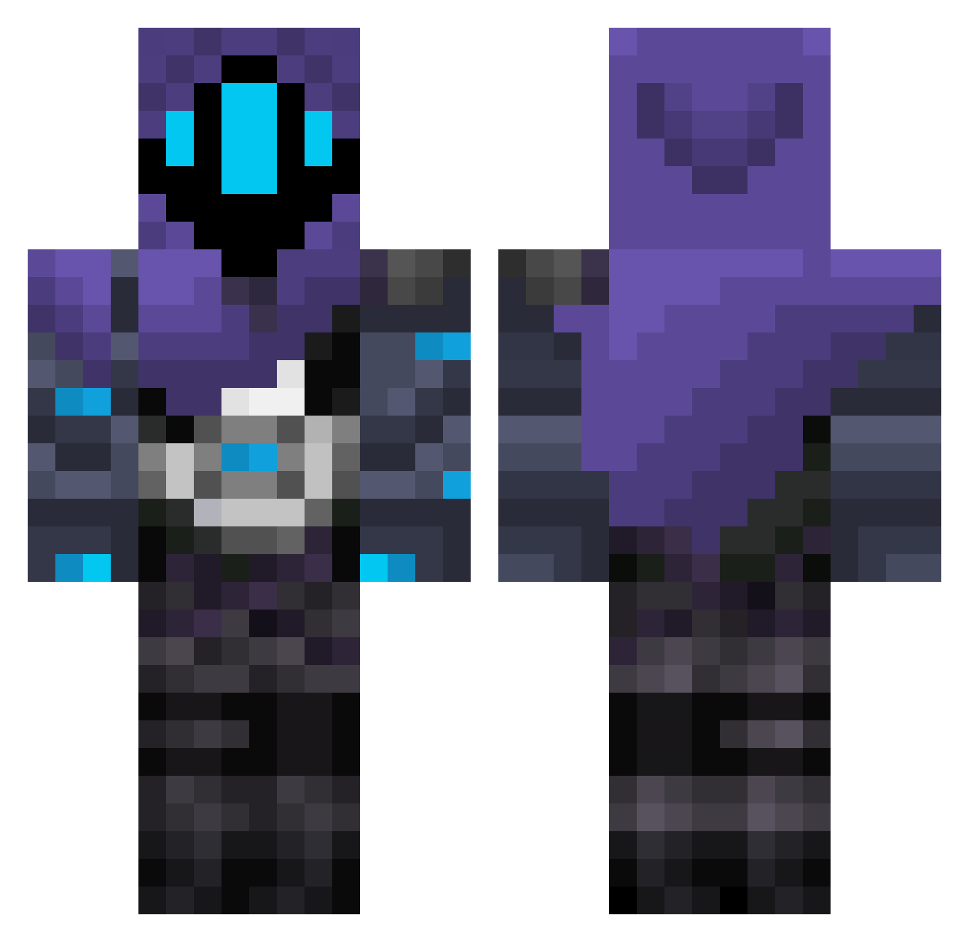 tomtom0816 Minecraft skin, front and back view