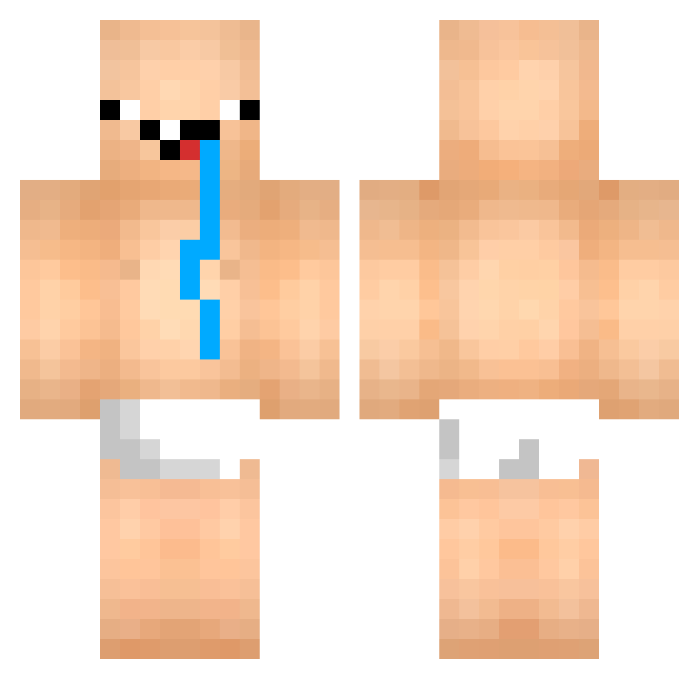 Alpina_ Minecraft skin, front and back view
