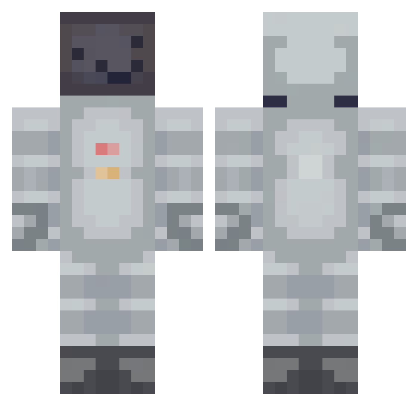 xLunaah Minecraft skin, front and back view