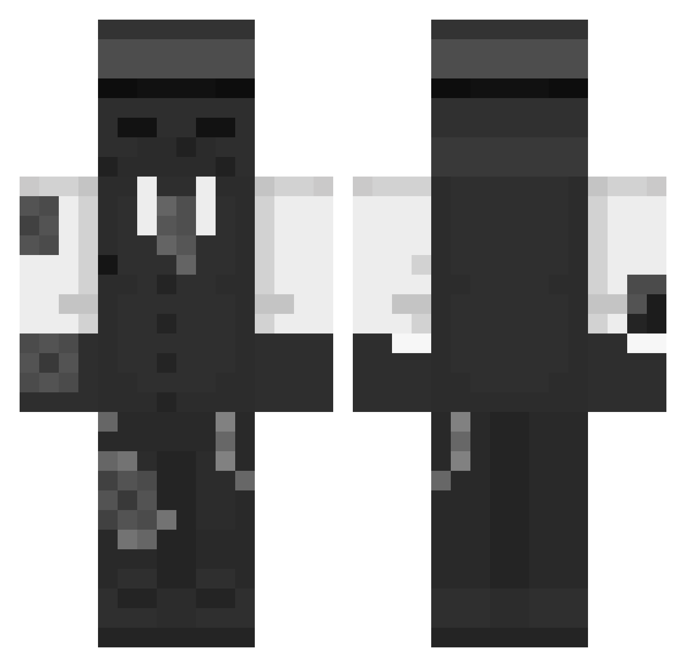 x147pp Minecraft skin, front and back view