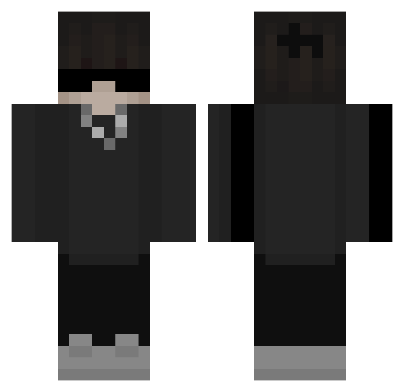 _Robercik Minecraft skin, front and back view
