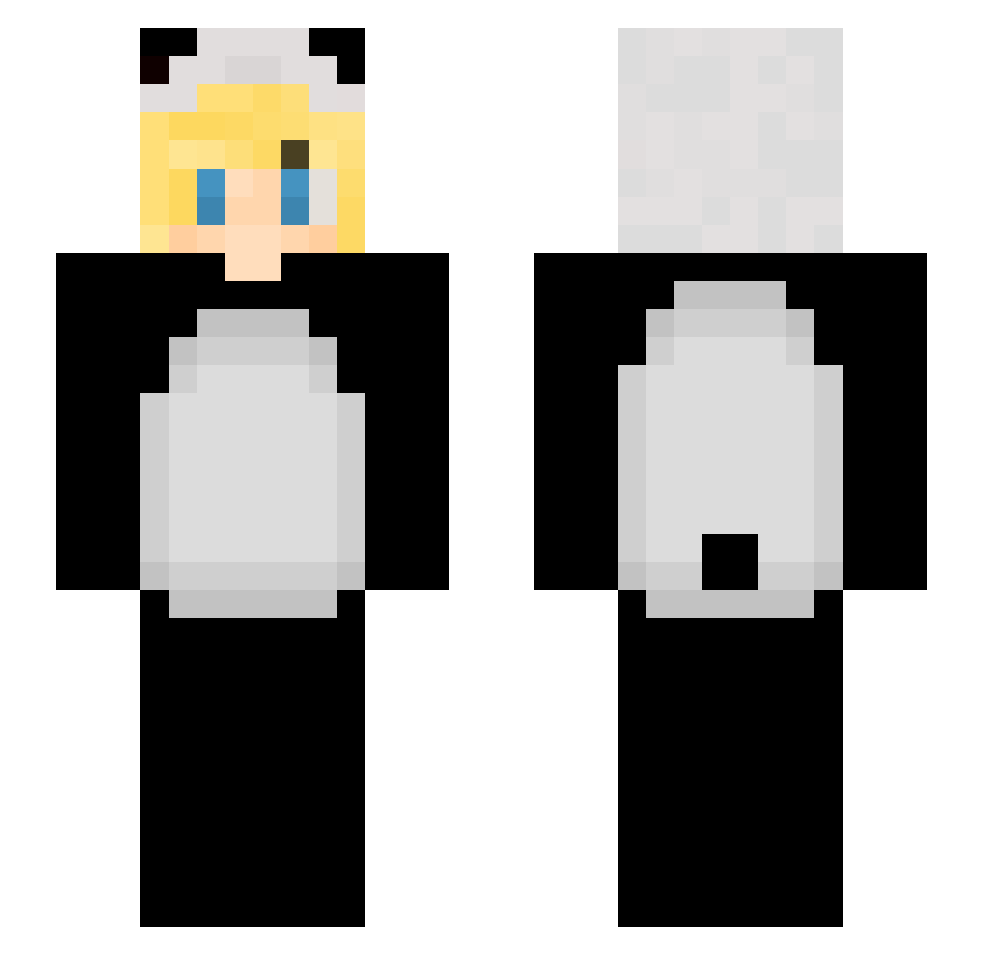 MarwelCoyote Minecraft skin, front and back view