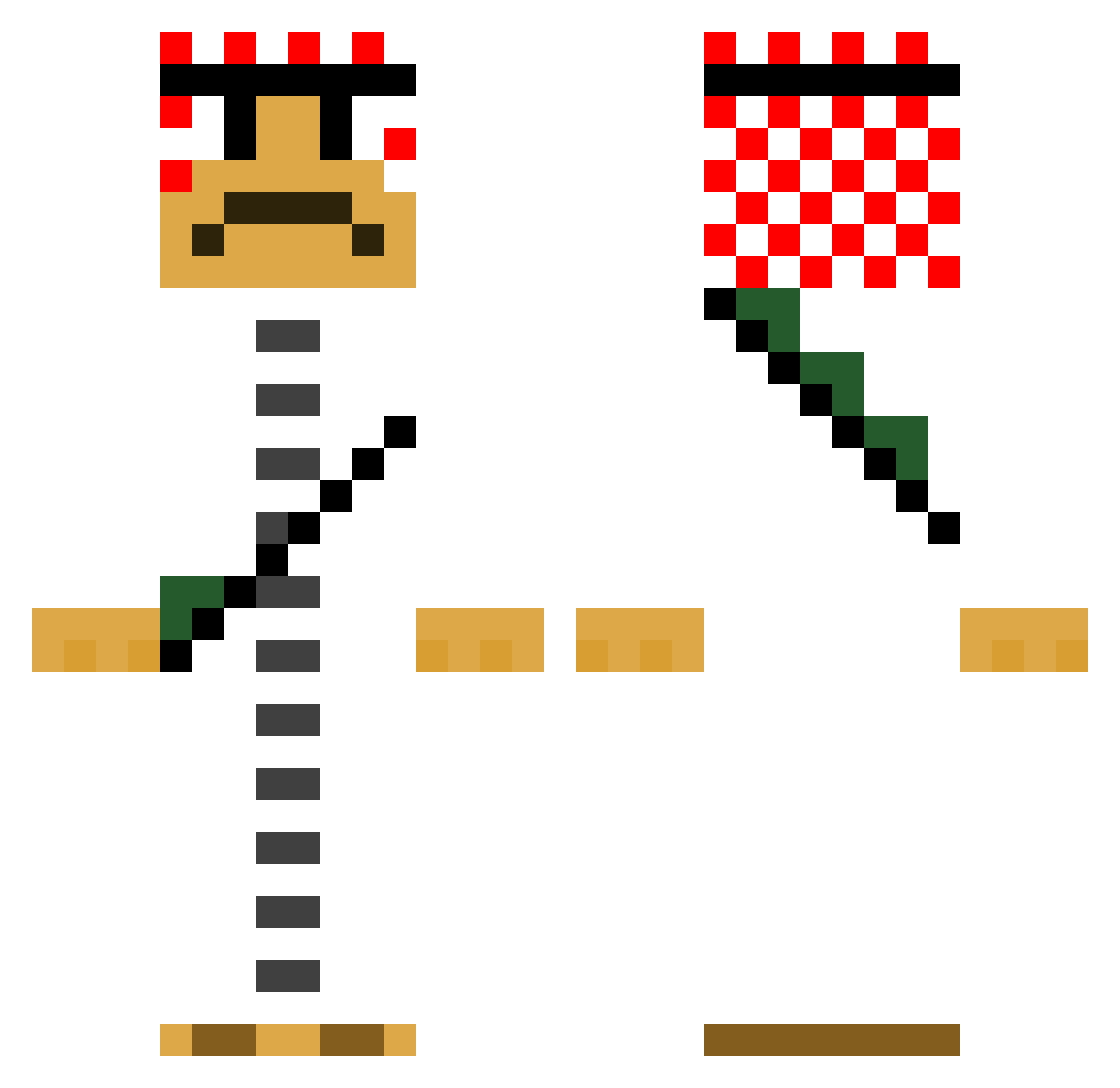 StripyRain Minecraft skin, front and back view
