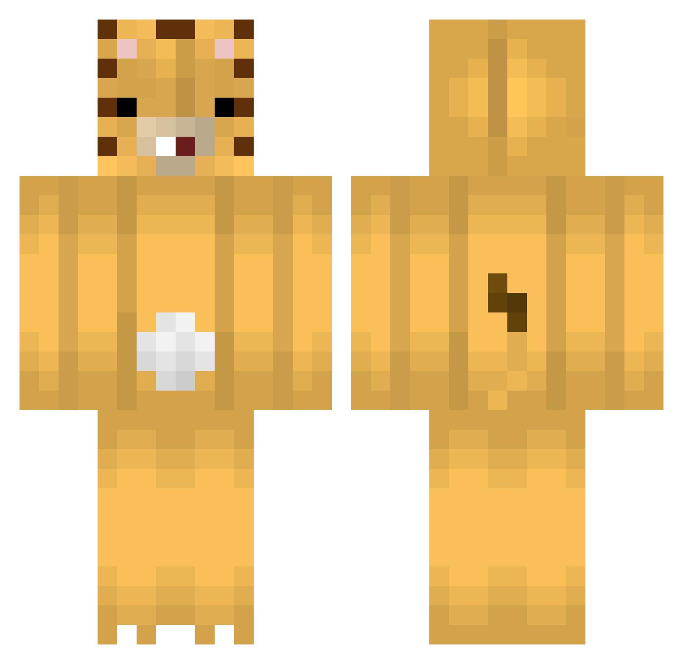 Im3Fiches Minecraft skin, front and back view