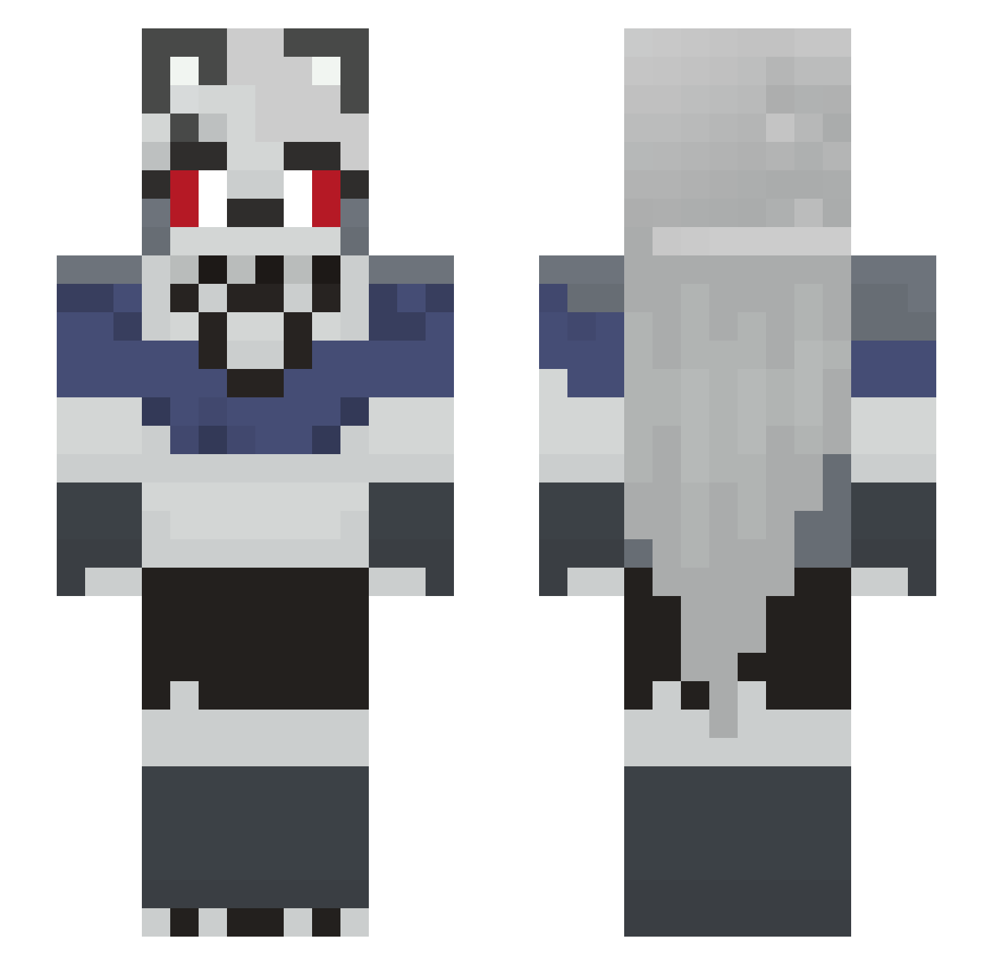 sososhi0129 Minecraft skin, front and back view
