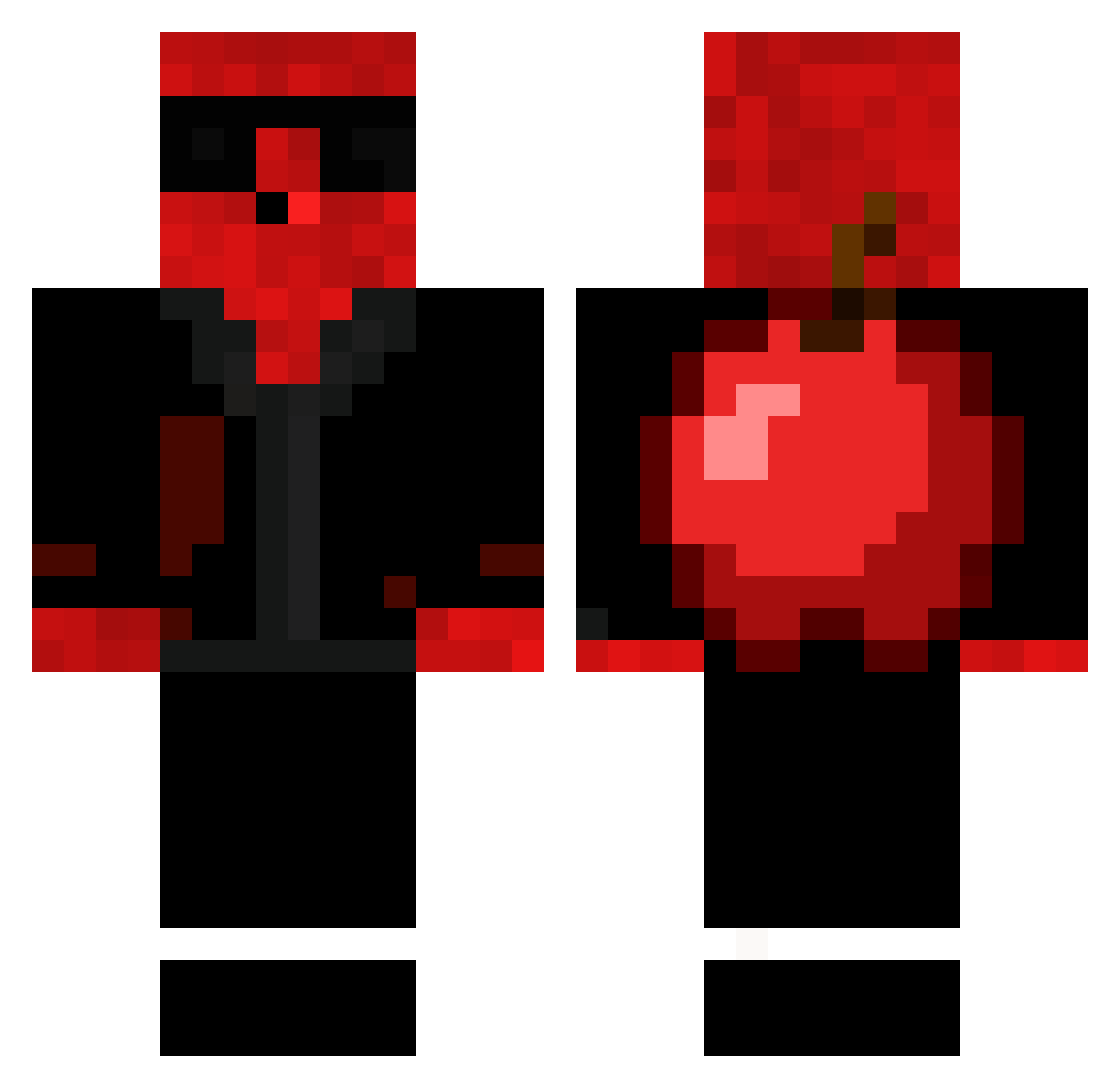 The_BaramDouble Minecraft skin, front and back view